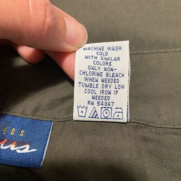 Express Bleus High Rise Wide Leg Olive Pants - Picture 6 of 7